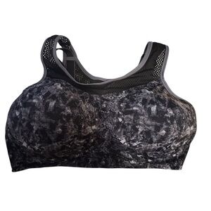 Women’s Black & Gray Racerback Sports Bra Size Large